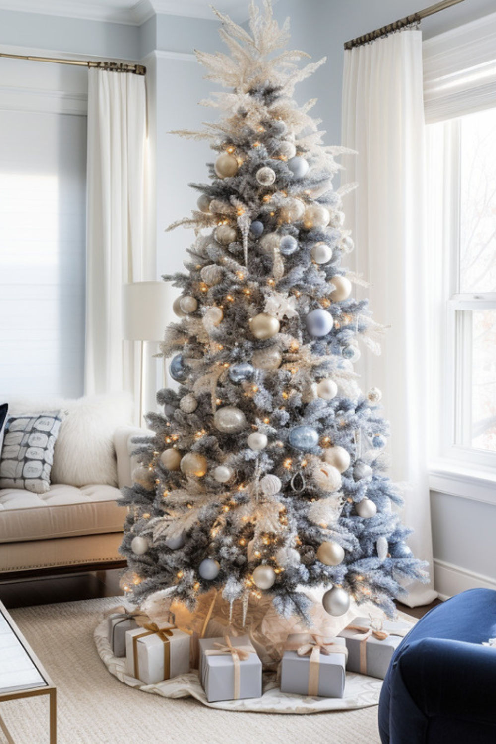 25 Best Blue And Silver Christmas Decor Ideas - Kyla G Home